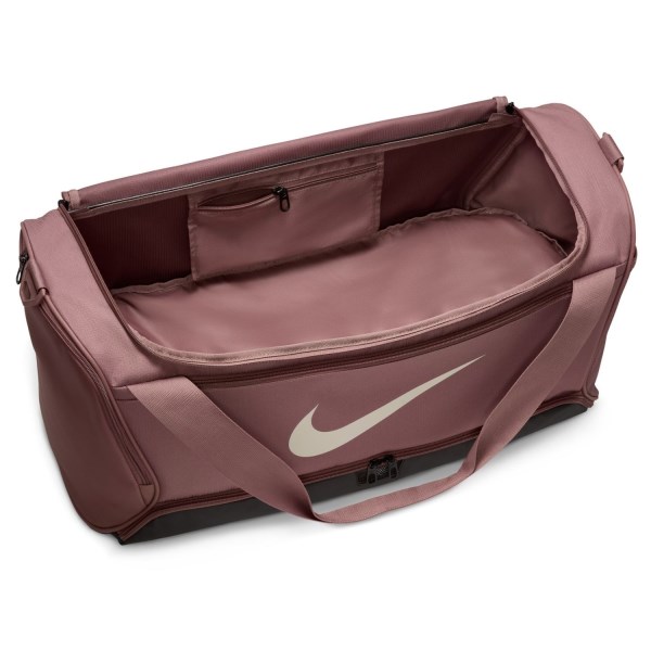 Nike Brasilia 9.5 Medium Training Duffel Bag - Smokey Mauve/Black/Light Orewood