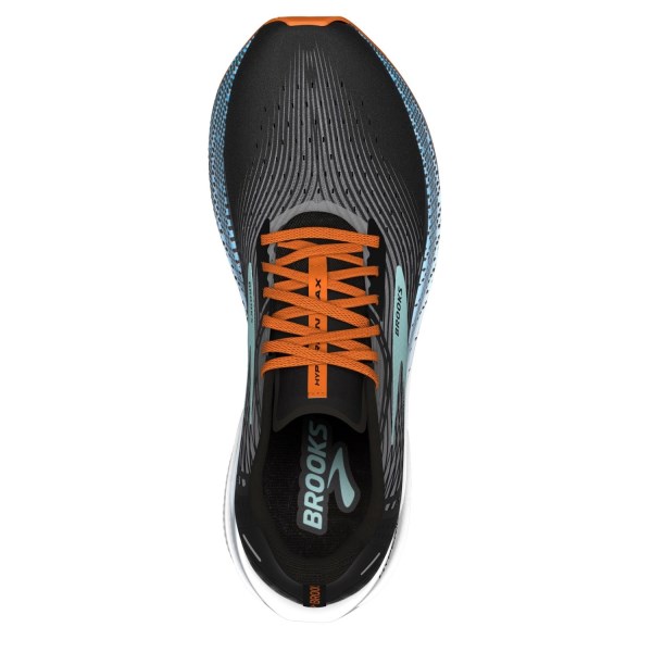 Brooks Hyperion Max - Mens Road Racing Shoes - Black/Grey/Orange Fish