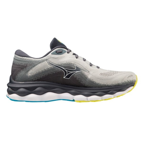 Mizuno Wave Sky 7 - Mens Running Shoes - Pearl Blue/White/Bolt
