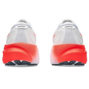 Asics Gel Kayano 30 - Womens Running Shoes - White/Sunrise Red
