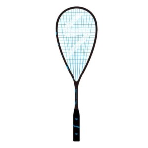 Salming Powerray Cyan Squash Racquet - Black