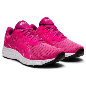 Asics Pre Excite 9 PS - Kids Running Shoes - Pink Glo/Pure Silver