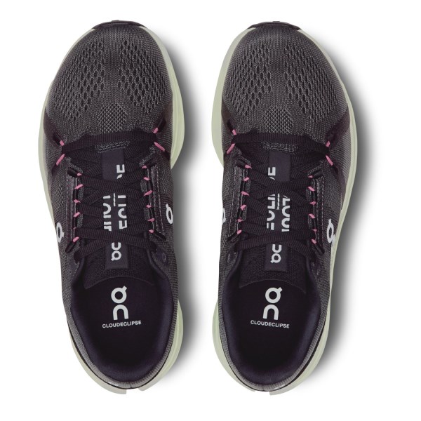 On Cloudeclipse - Womens Running Shoes - Rock/Lima