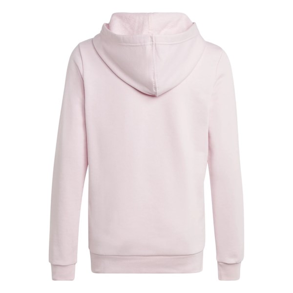 Adidas Essentials Big Logo Cotton Kids Girls Hoodie - Clear Pink/Preloved Fuchsia/White