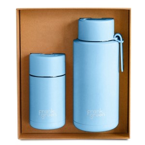 Frank Green The Essentials Gift Set - 355ml Cup + 1L Bottle - Sky Blue