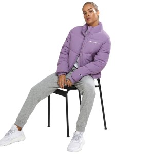 Champion Rochester Athletic Womens Puffer Jacket - Frosted Grape