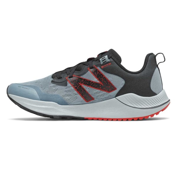 New Balance Nitrel v4 - Mens Trail Running Shoes - Grey/Red/Black