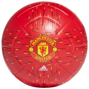 Adidas Manchester United FC Soccer Ball - Size 5 - Power Red/Black/Yellow/White