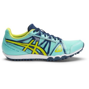 Asics Gel Hyper RocketGirl XCS - Womens Waffle Racing Shoes - Aruba Blue/Neon Lime/Poseidon