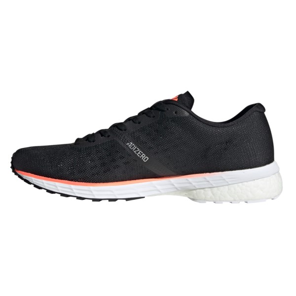 Adidas Adizero Adios 5 - Mens Running Shoes - Core Black/Footwear White/Coral