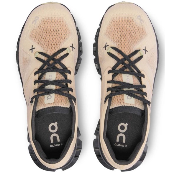 On Cloud X 3 - Womens Running Shoes - Fawn/Magnet