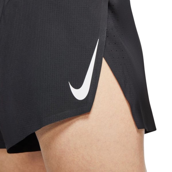 Nike AeroSwift 2 Inch Mens Running Shorts - Black/White