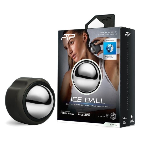 PTP Ice Therapy Ball - Black/Silver