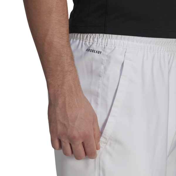 Adidas Club 3-Stripes Mens Tennis Shorts - White/Black
