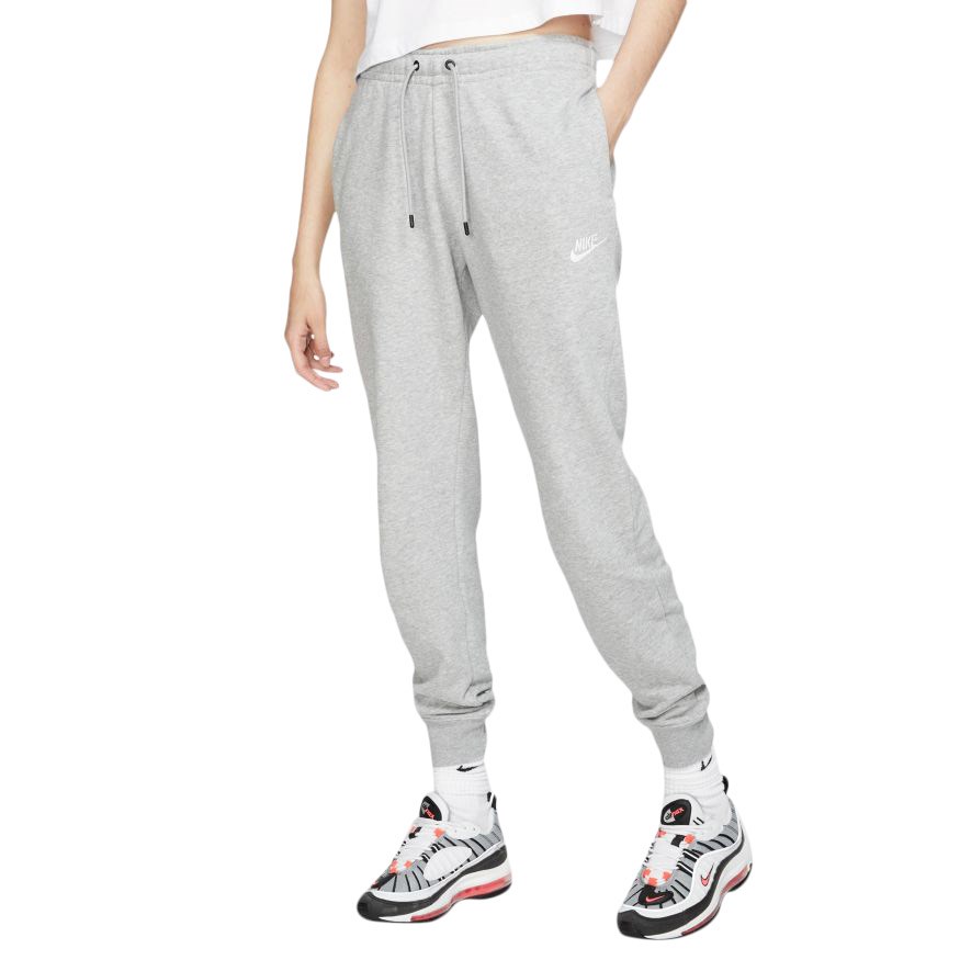 Nike Sportswear Essential Fleece Pants - Dark Grey Heather/White | Lifestyle