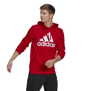 Adidas Essentials Big Logo Mens Hoodie - Scarlet