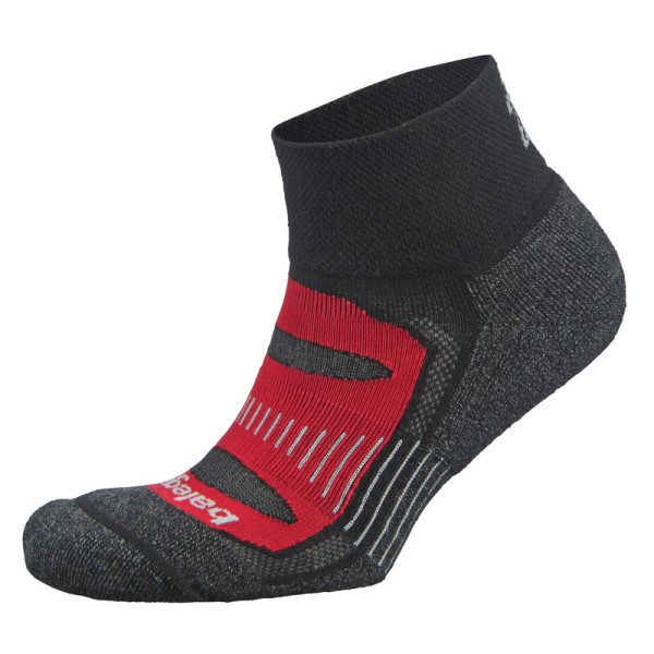 Balega Blister Resist Quarter Running Socks - Black/Red