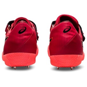 Asics High Jump Pro 2 (Right Foot Take Off)  - Unisex High Jump Spikes - Sunrise Red/Black