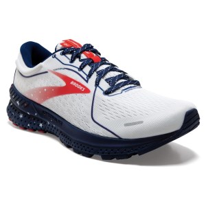 Brooks Adrenaline GTS 21 - Mens Running Shoes - White/Blue/Red