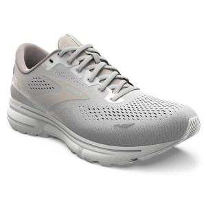Brooks Ghost 15 - Womens Running Shoes - White/Crystal Grey