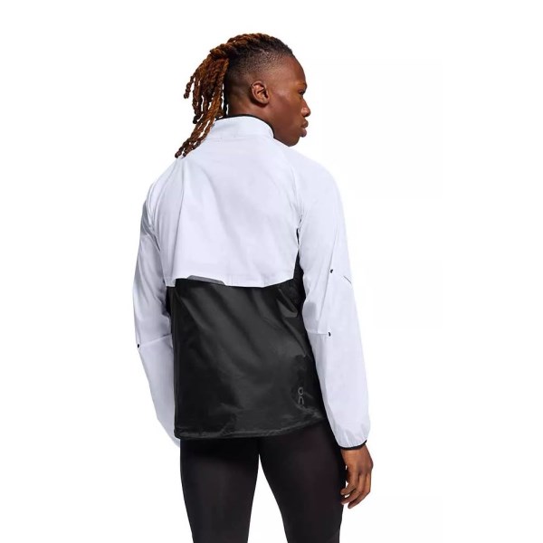 On Running Mens Weather Jacket - White/Black