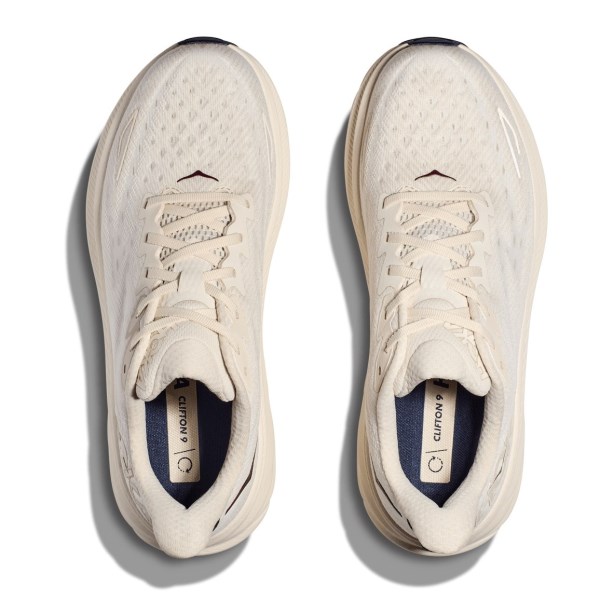 Hoka Clifton 9 - Mens Running Shoes - Oat Milk/Alabaster