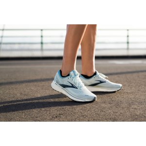 Brooks Ghost 14 - Womens Running Shoes - Aqua Glass/Whisper White/Navy