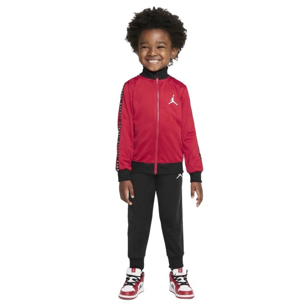 Jordan Air Tricot Toddlers Basketball Tracksuit Set - Black/Gym Red ...