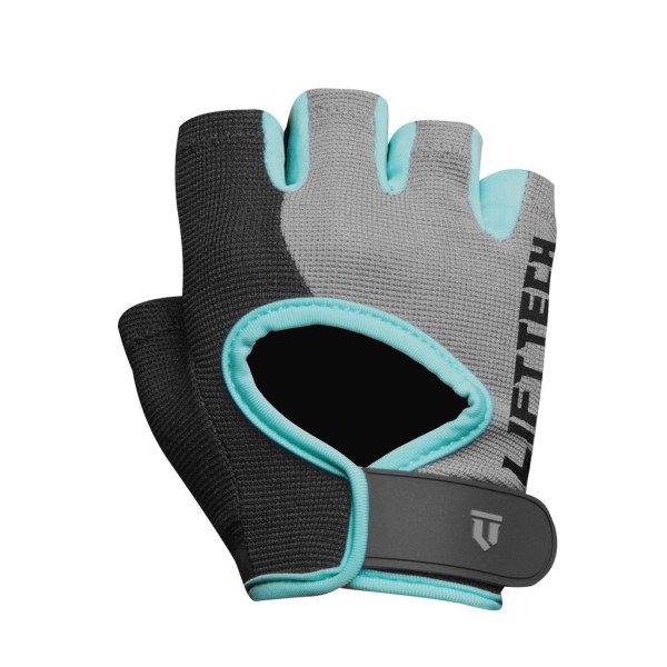 Lift Tech Classic Womens Gym Gloves - Black/Grey/Teal