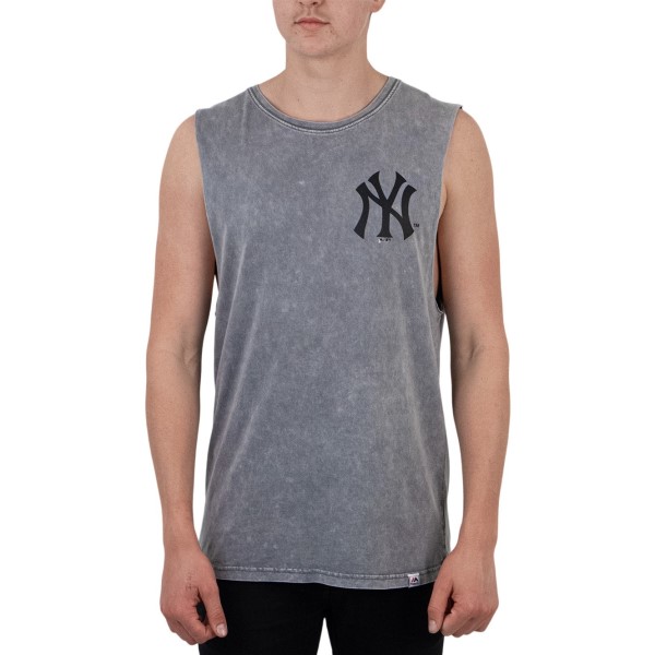 Majestic New York Yankees Mens Baseball Muscle Tank - Grey