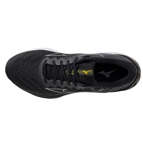 Mizuno Wave Inspire 19 SSW - Mens Running Shoes - Black/Nimbus/Blazing Yellow
