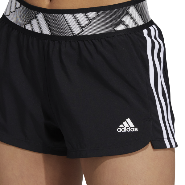 Adidas Pacer 3-Stripes Womens Training Shorts - Black