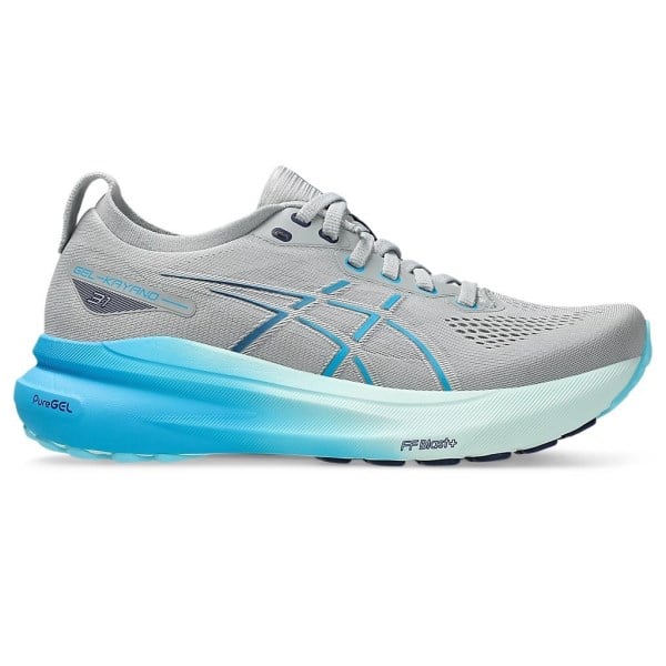 Asics Gel Kayano 31 - Womens Running Shoes - Piedmont Grey/Digital Aqua