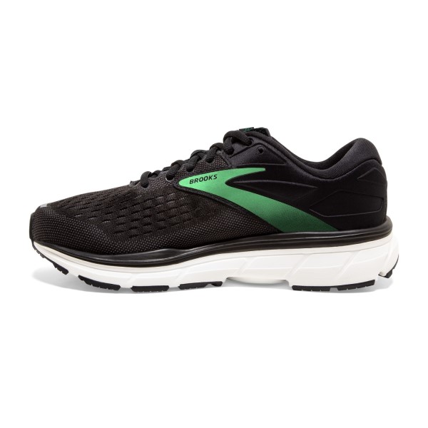 Brooks Dyad 11 - Womens Running Shoes - Black/Ebony/Green | Sportitude