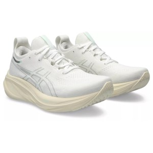 Asics Gel Nimbus 26 - Womens Running Shoes - White/White