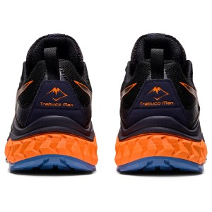 Asics Trabuco Max - Mens Trail Running Shoes - Black/Shocking Orange