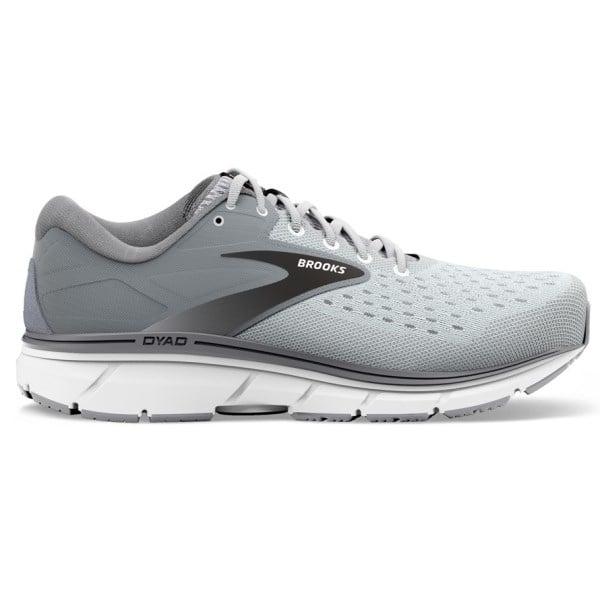 Brooks Dyad 11 - Mens Running Shoes - Grey/Black/White