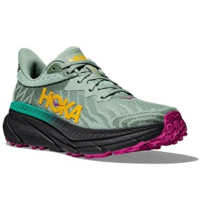 Hoka Challenger ATR 7 - Womens Trail Running Shoes - Aloe Vera/Black