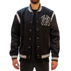 Majestic New York Yankees College Mens Baseball Jacket - Black