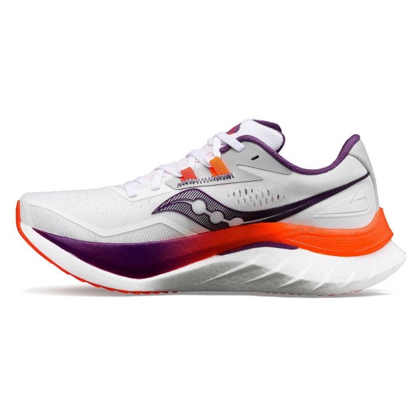 Saucony Endorphin Speed 4 - Womens Running Shoes - White/Violet