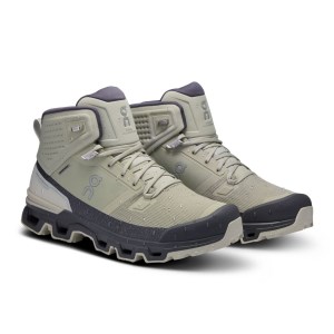 On Cloudrock 2 Waterproof - Mens Hiking Shoes - Chalk/Eclipse