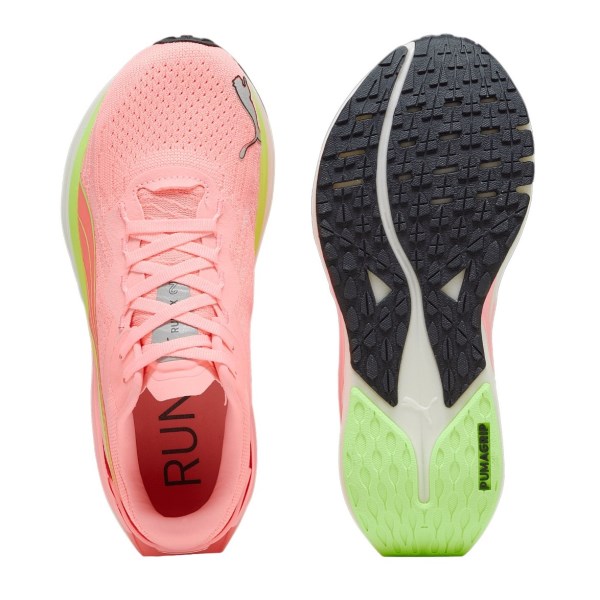 Puma Run XX Nitro 2 - Womens Running Shoes - Koral Ice/Speed Green