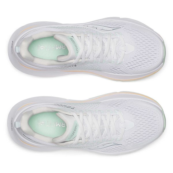 Saucony Guide 17 - Womens Running Shoes - White/Peel