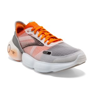 Brooks Aurora BL - Mens Running Shoes - Grey/Orange/Black