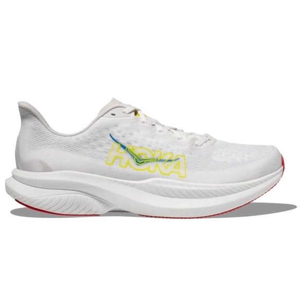 Hoka Mach 6 - Mens Running Shoes - White/Nimbus Cloud | Sportitude