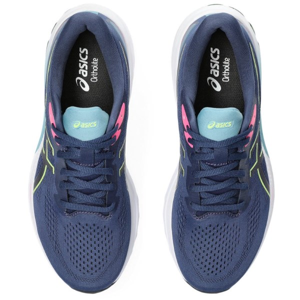 Asics GT-1000 12 - Womens Running Shoes - Deep Ocean/Lime Green