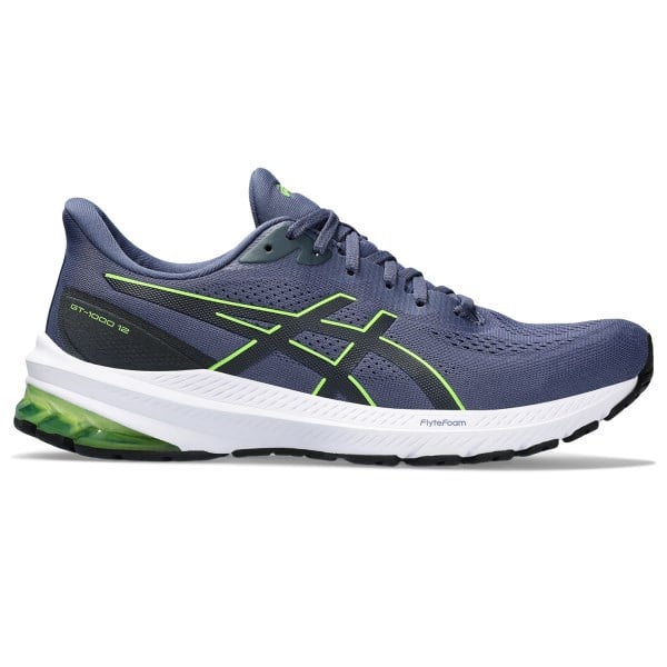 Asics GT-1000 12 - Mens Running Shoes - Thunder Blue/Electric Lime ...