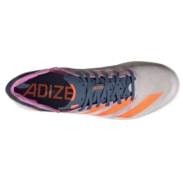 Adidas Adizero Avanti TYO - Mens Long Distance Track Spikes - Dash Grey/Beam Green/Orange