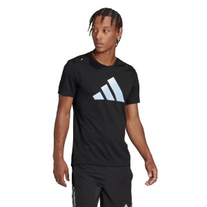 Adidas Run Icons 3 Bar Logo Mens Running T-Shirt