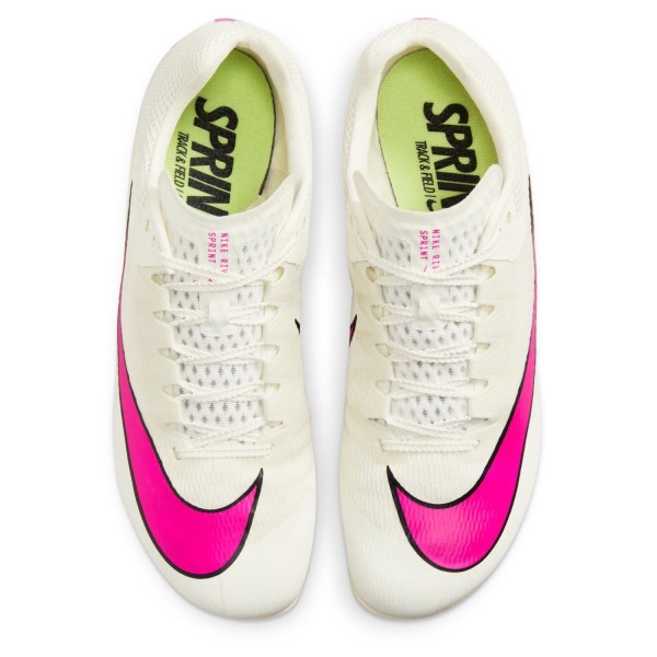Nike Zoom Rival - Unisex Sprint Spikes - Sail/Fierce Pink/Light Lemon